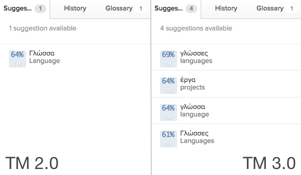 Translation Memory 2.0 vs 3.0