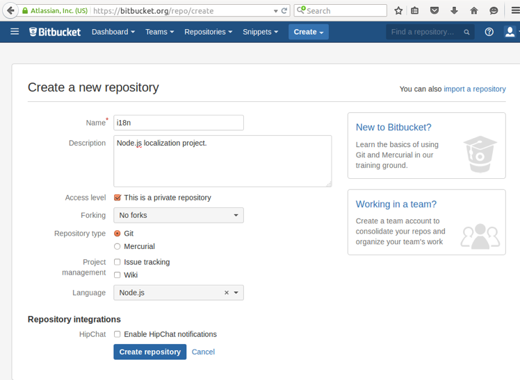 How To Make A New Repository in BitBucket