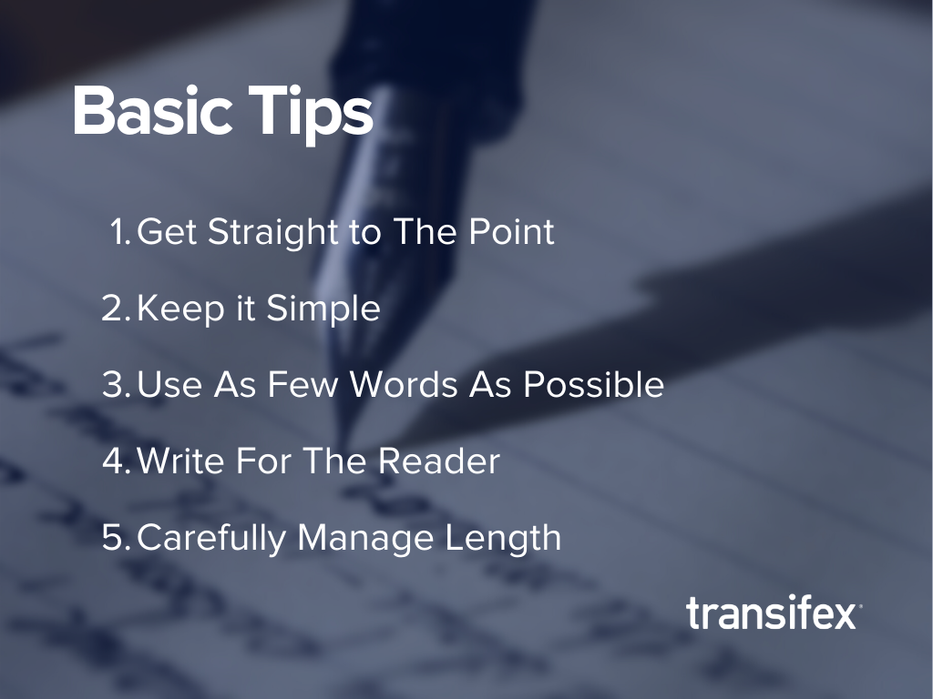 Professional writing tips